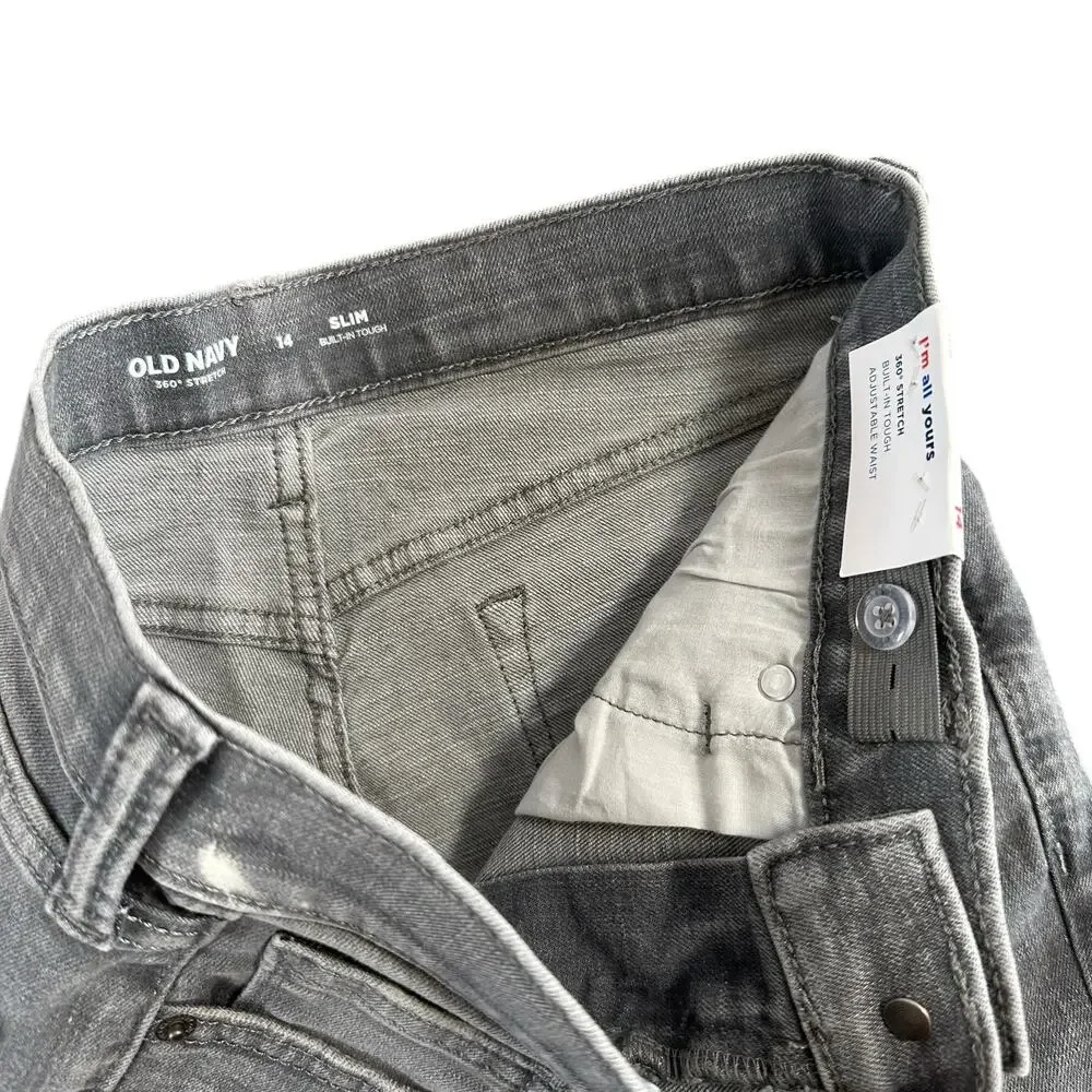 Old Navy Boys Slim 360 Stretch Jeans Size 14